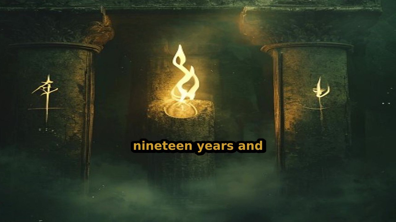 A frame from a finished, automatically assembled video with burned captions