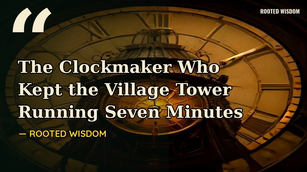 غلاف فيديو من Rooted_Wisdom: The Clock That Ran Seven Minutes Slow